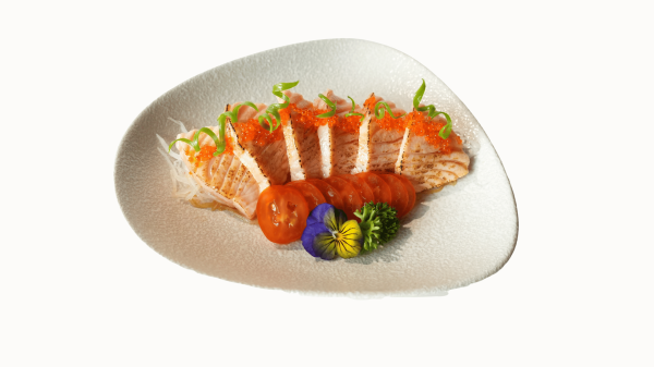 CÁ HỒI KHÈ LỬA SỐT PONZU